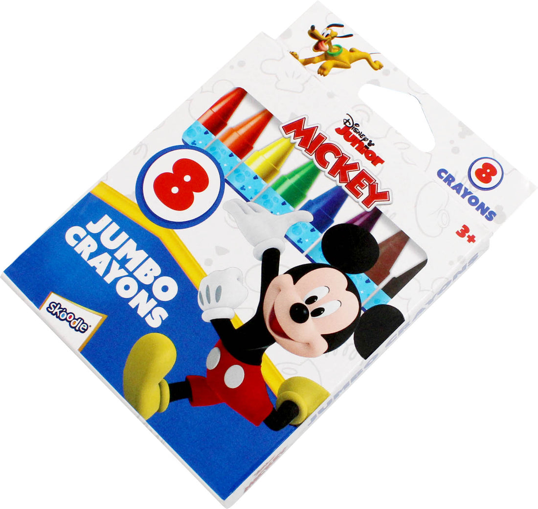 Disney Mickey Mouse 8 Jumbo Crayons