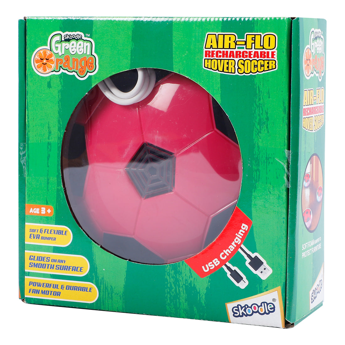 Skoodle Powerplay Airflo Rechargeable Hover Soccer - Pink