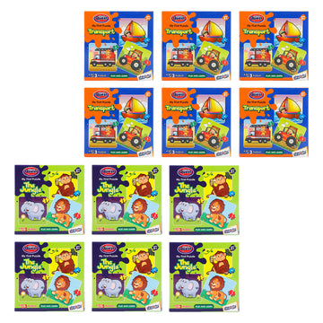 My First Puzzle – Transport & Jungle Combo Pack of 12
