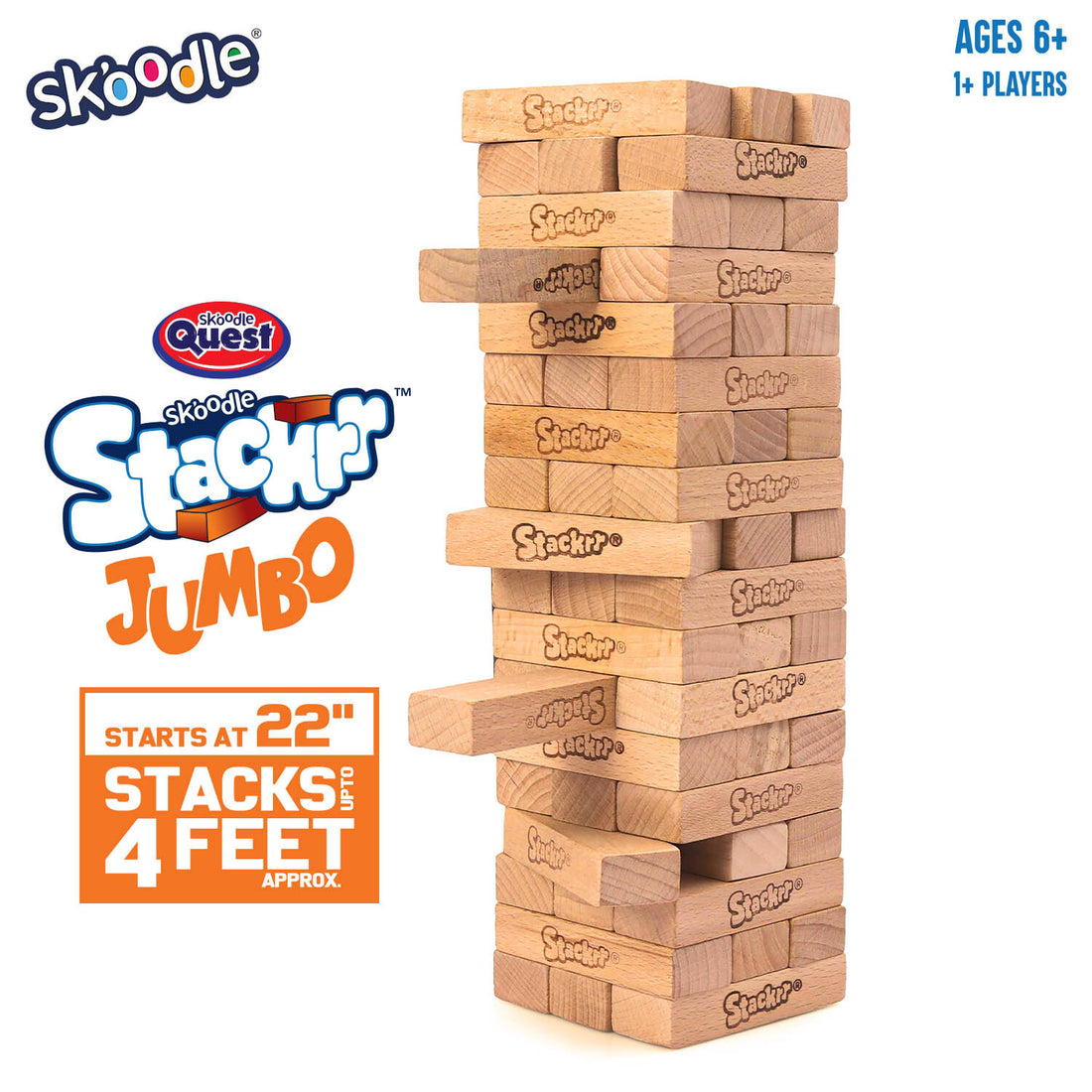 Skoodle Quest Jumbo Stackrr (6"" X 2"" X 1.2"")