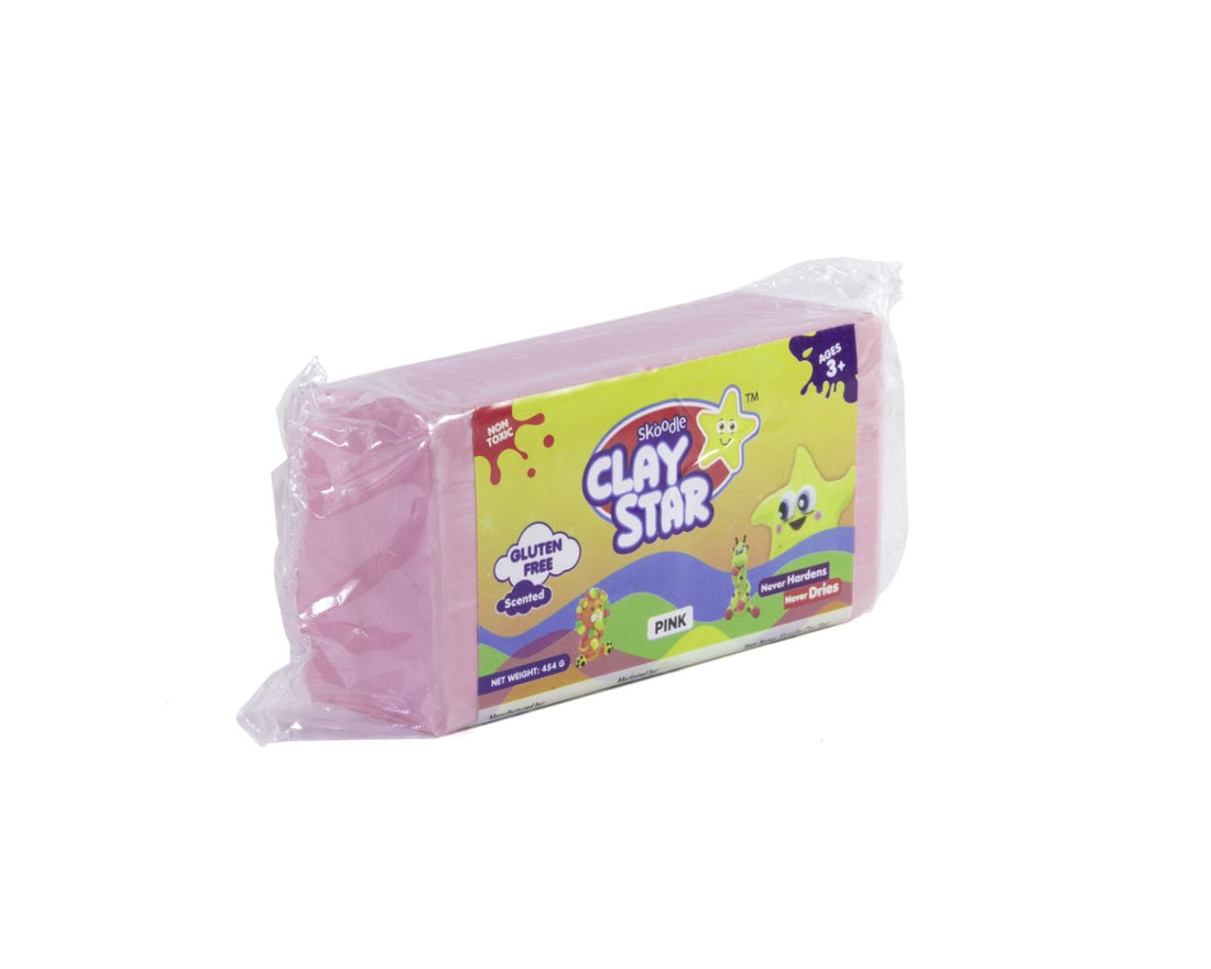 Skoodle Clay Star - 454 Gm (Pink)