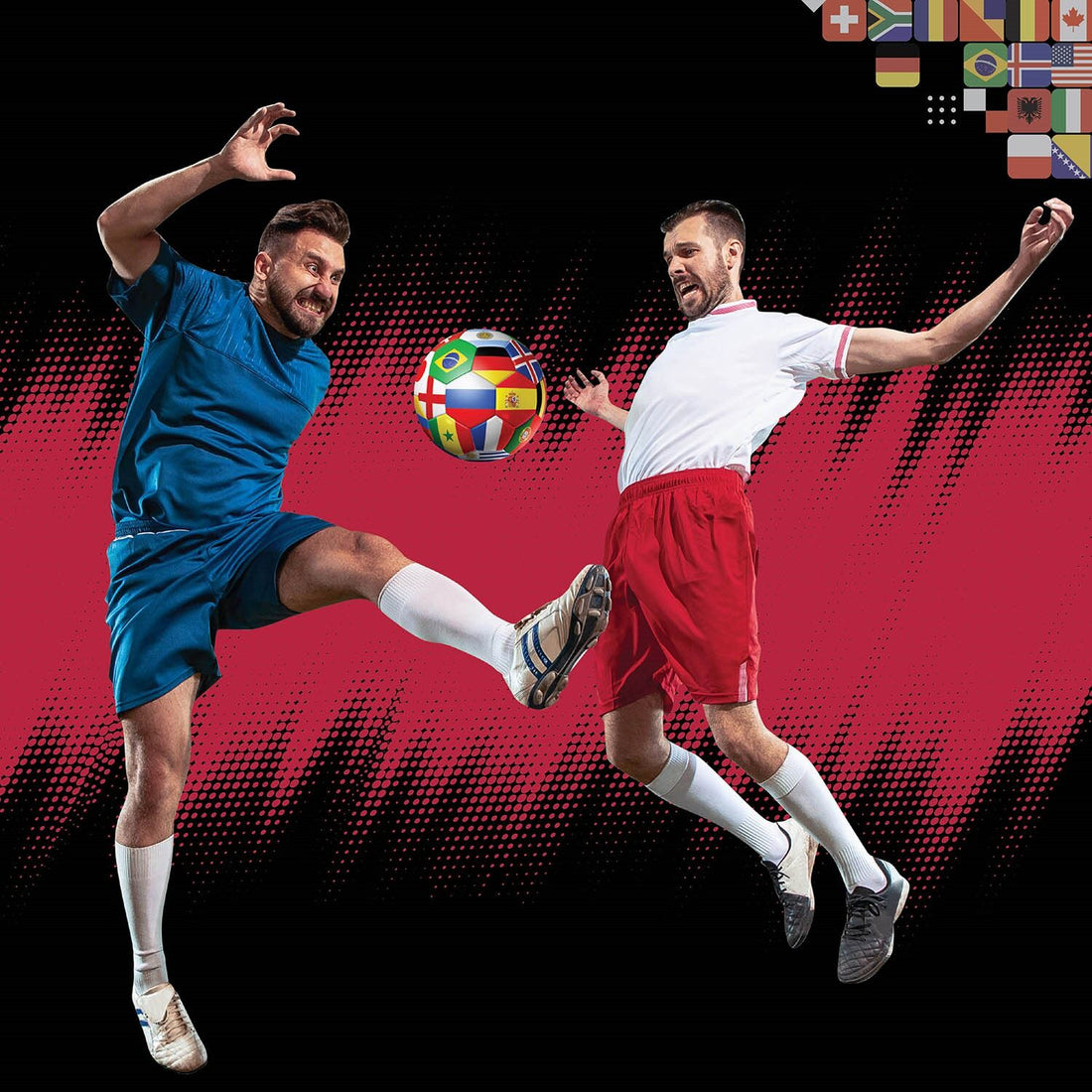 Skoodle Braven Flag Glider Football - Size 5 (Gloss Shine Leatherite)