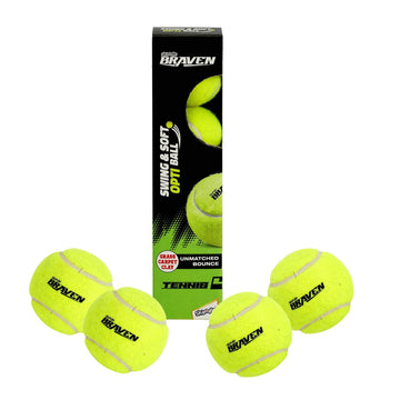 Skoodle Braven Tennis4 Cricket Swing & Soft Ball (Set Of 4)