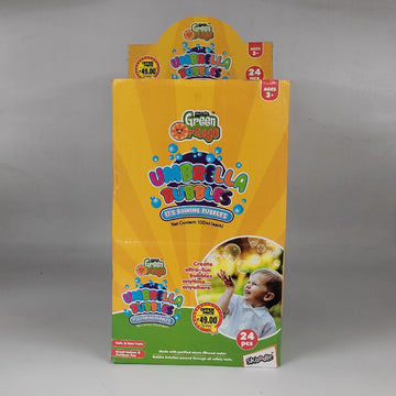 Green Orange Umbrella Bubble Water Stick 100ml