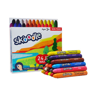 Skoodle 24 Jumbo Wax Crayons