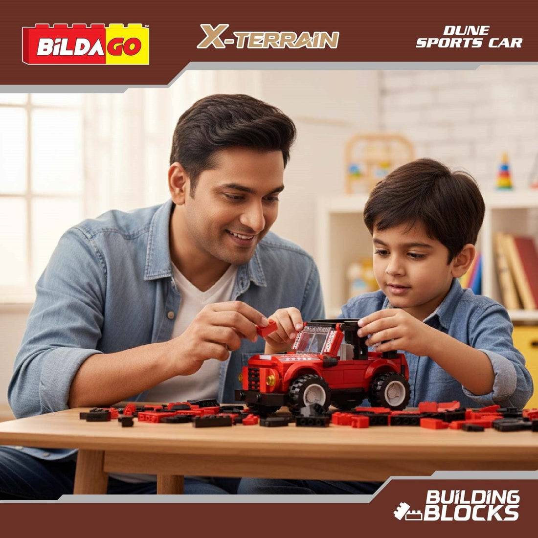 Bildago X-Terrain - Dune Sports Car (SP13422), 3-in-1 Model (138 PCS)