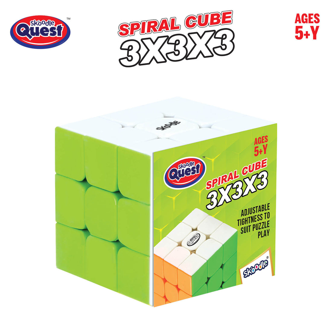 Skoodle Quest Spiral Cube (3X3X3)