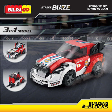Bildago Street Blaze - Torque GT Sports Car (SP13419), 3-in-1 Model (150 PCS)