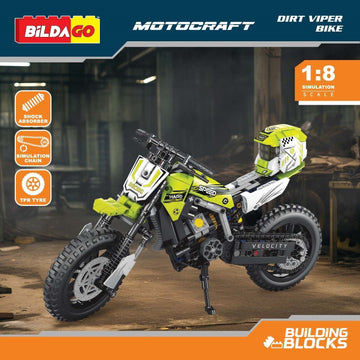 Bildago Motocraft - Dirt Viper (SP13440)- Pull back Bike (521 PCS)
