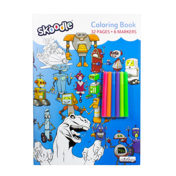 Skoodle Colouring Book 32 Pages + 6 Markers B