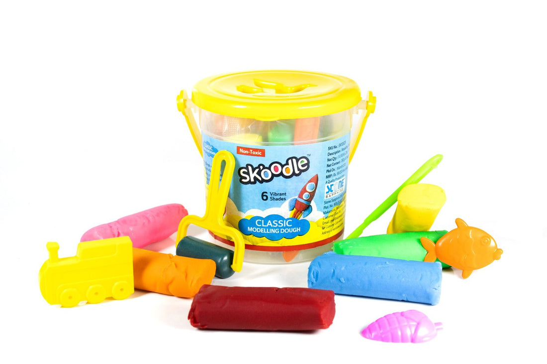 Skoodle 6 Shades Modelling Dough