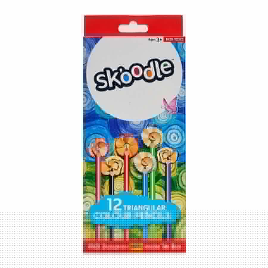 Skoodle Triangular Colour Pencils 12 Shades