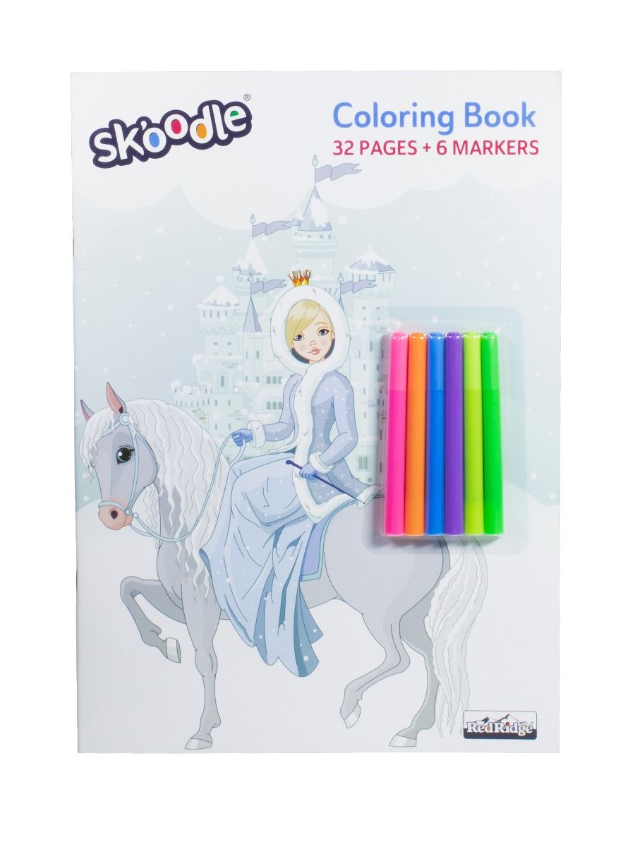 Skoodle Colouring Book 32 Pages + 6 Markers C