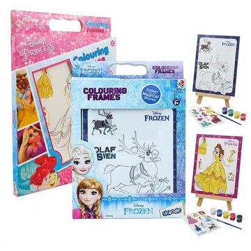 SET OF 2 Coloring Frames – Princess + Frozen