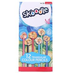 Skoodle 12 Triangular Colour Pencils