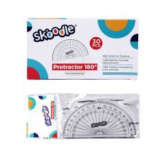 Skoodle Premium 180 Degree Protractor "D" Pack Of 30 Units